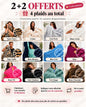 Plaid Ultra Doux Oversize en Peluche – Effet Nuage & Confort Cocooning
