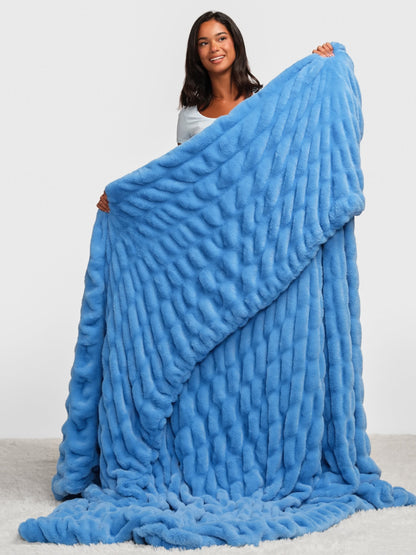 Plaid Ultra Doux Oversize en Peluche – Effet Nuage & Confort Cocooning