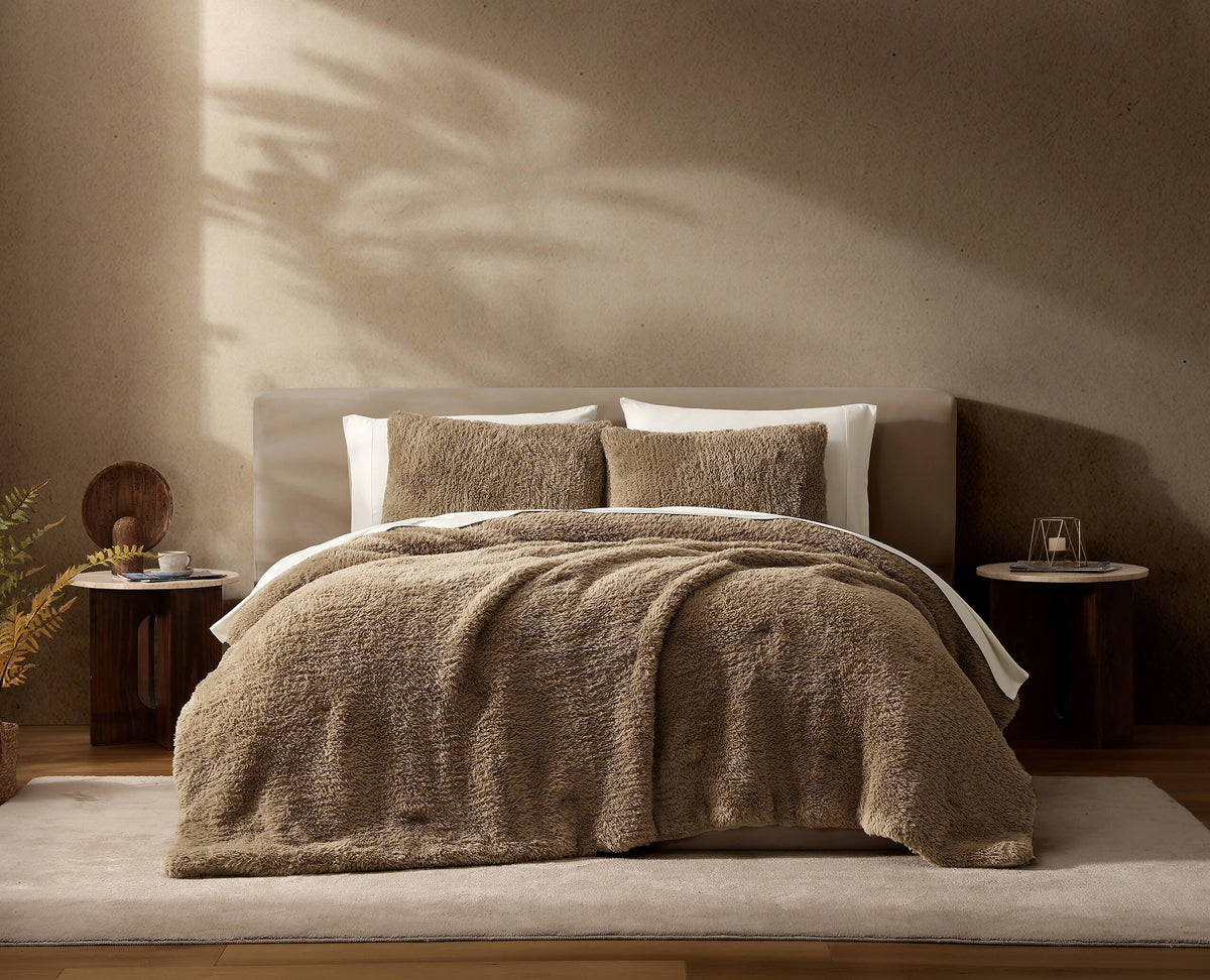 Breathable Faux Fur Sham Set