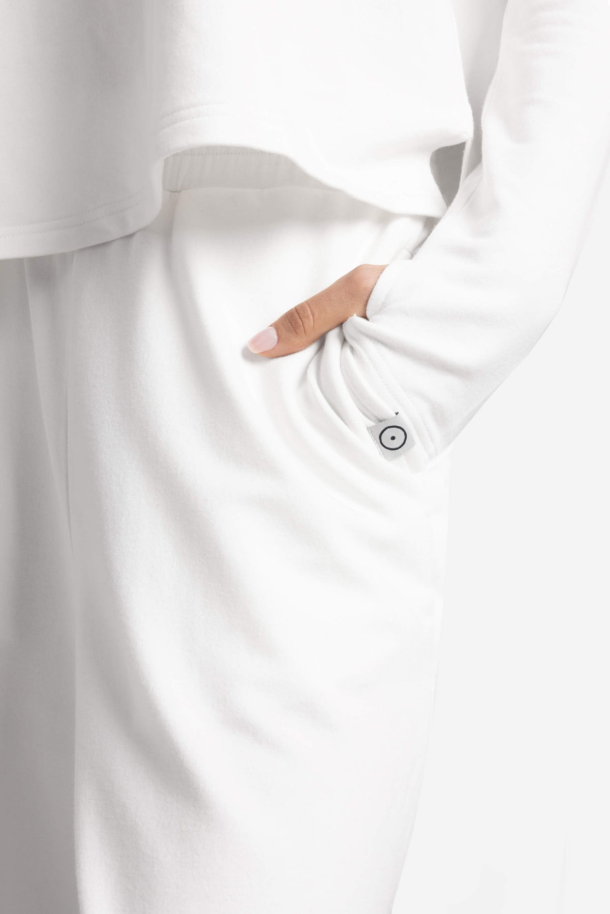 Light French Terry Long-Sleeved Top
