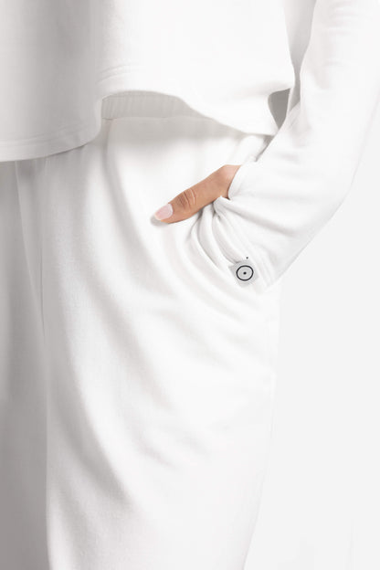 Light French Terry Long-Sleeved Top