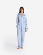 Silky Lyocell Lovely Stripes Long Pajama Set
