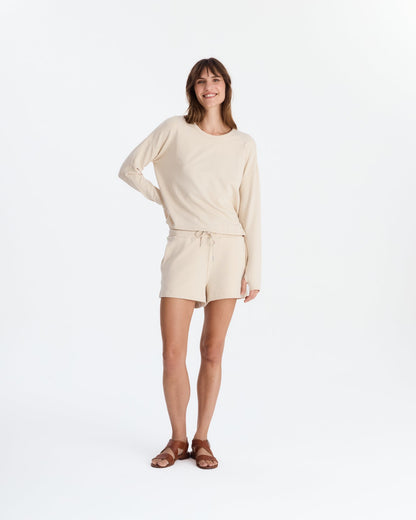 Light French Terry Long-Sleeved Top