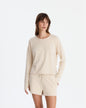 Light French Terry Long-Sleeved Top