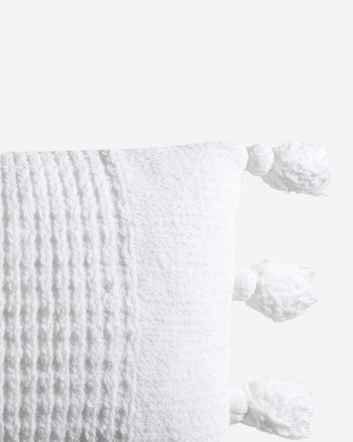 Braided Pom Pom Lumbar Pillow