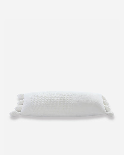 Braided Pom Pom Lumbar Pillow